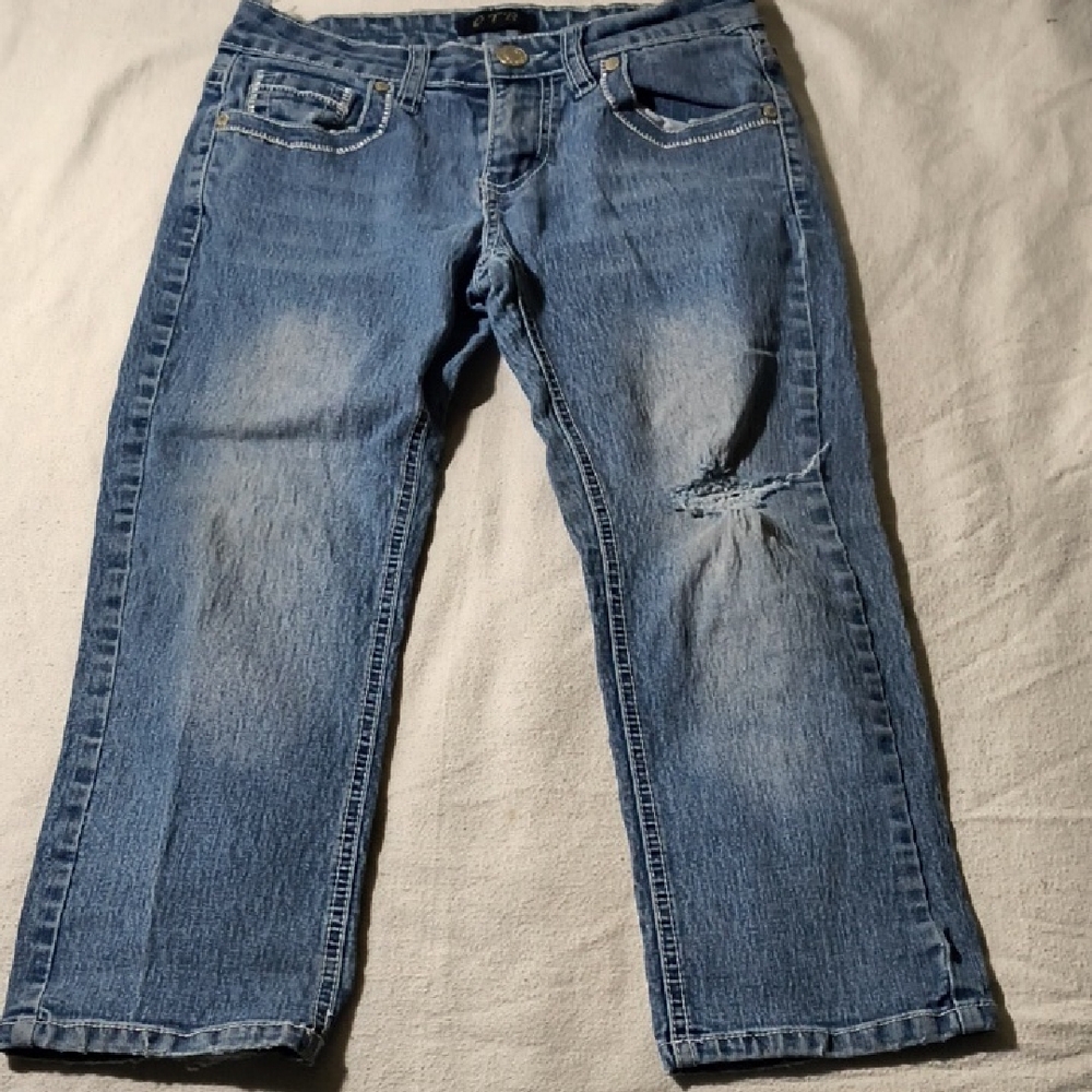 Women's Blue Straight Leg Jeans